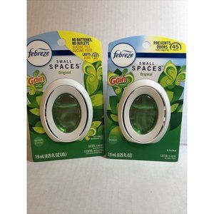 NEW - Febreze Small Spaces Air Freshener, Gain Original Scent, 2 Ct Free Ship